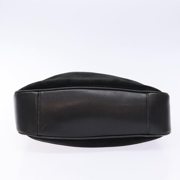 GUCCI Bamboo Hand Bag Suede Black Gold 001 1638 001 1638 - Picture 9 of 12